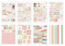 Carta Bella Sticker Book - Little Lullabies Baby Girl